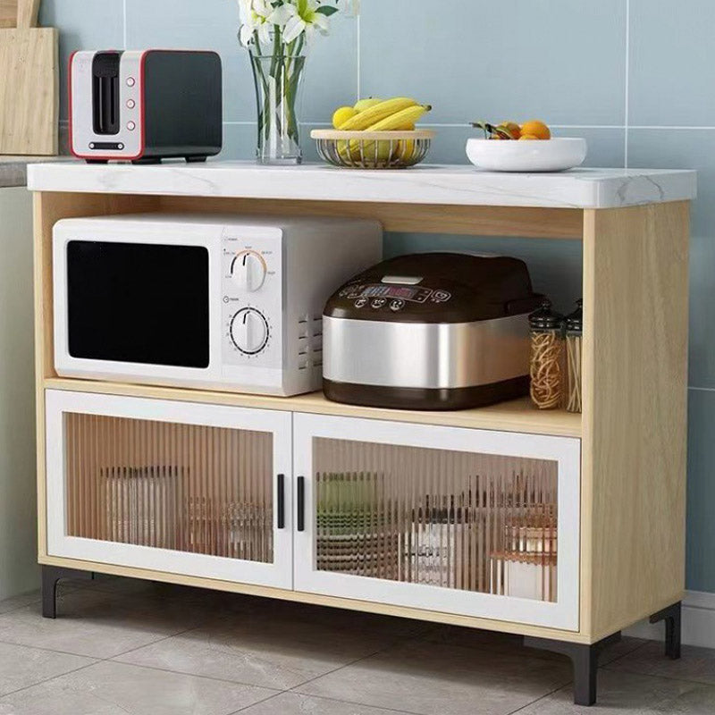 Modern Style Kitchen Island Table Double Sided Cabinet Kitchen Island