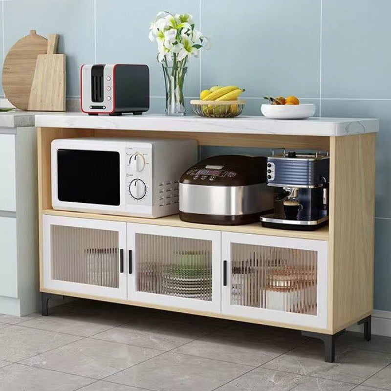 Modern Style Kitchen Island Table Double Sided Cabinet Kitchen Island