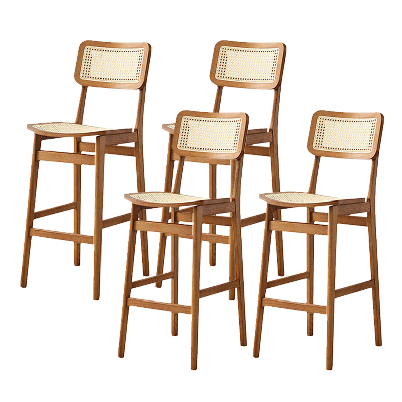 Modern Style Bar Stool Solid Wood Counter Stool for Living Room