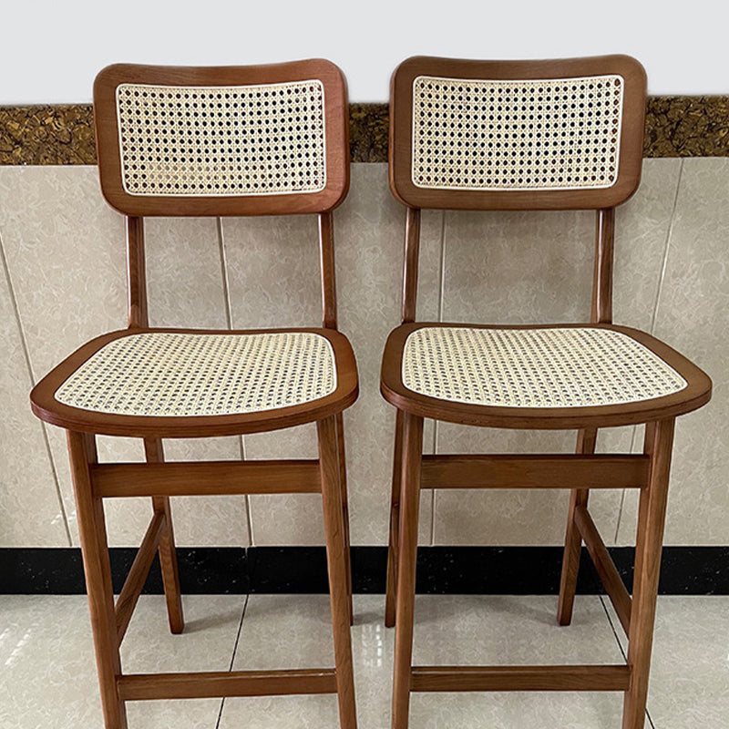 Modern Style Bar Stool Solid Wood Counter Stool for Living Room