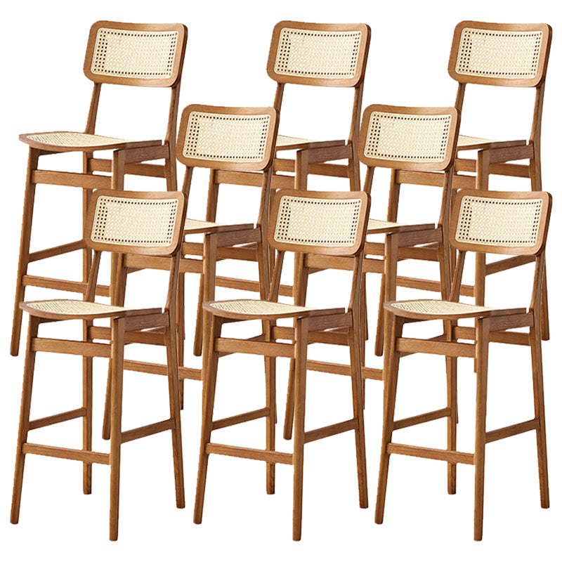 Modern Style Bar Stool Solid Wood Counter Stool for Living Room