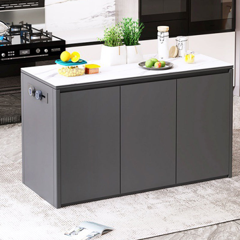 Home Dining Kitchen Island Table Modern Rectangular Kitchen Island