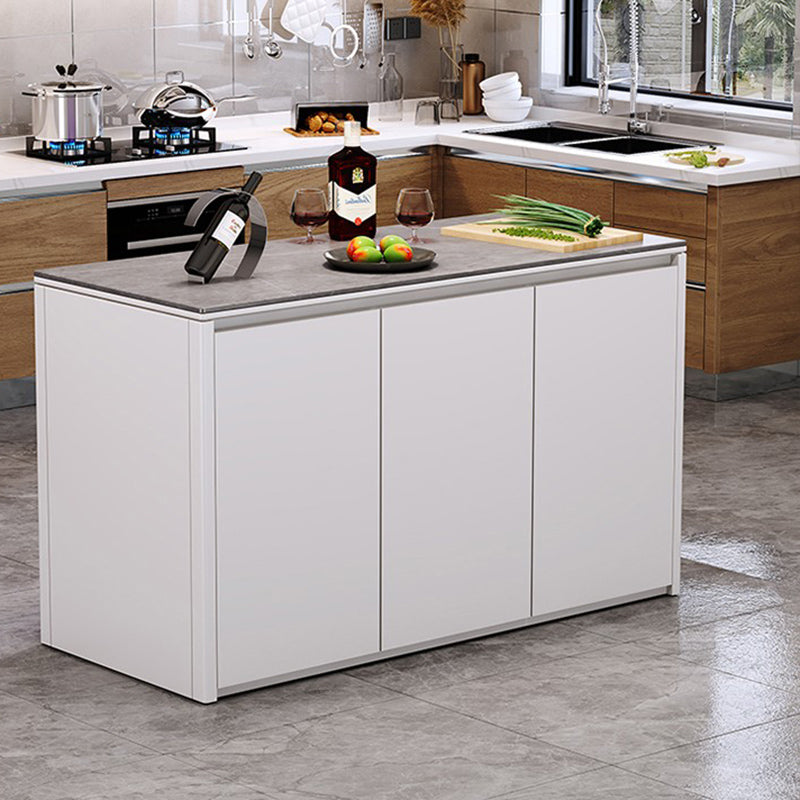 Home Dining Kitchen Island Table Modern Rectangular Kitchen Island