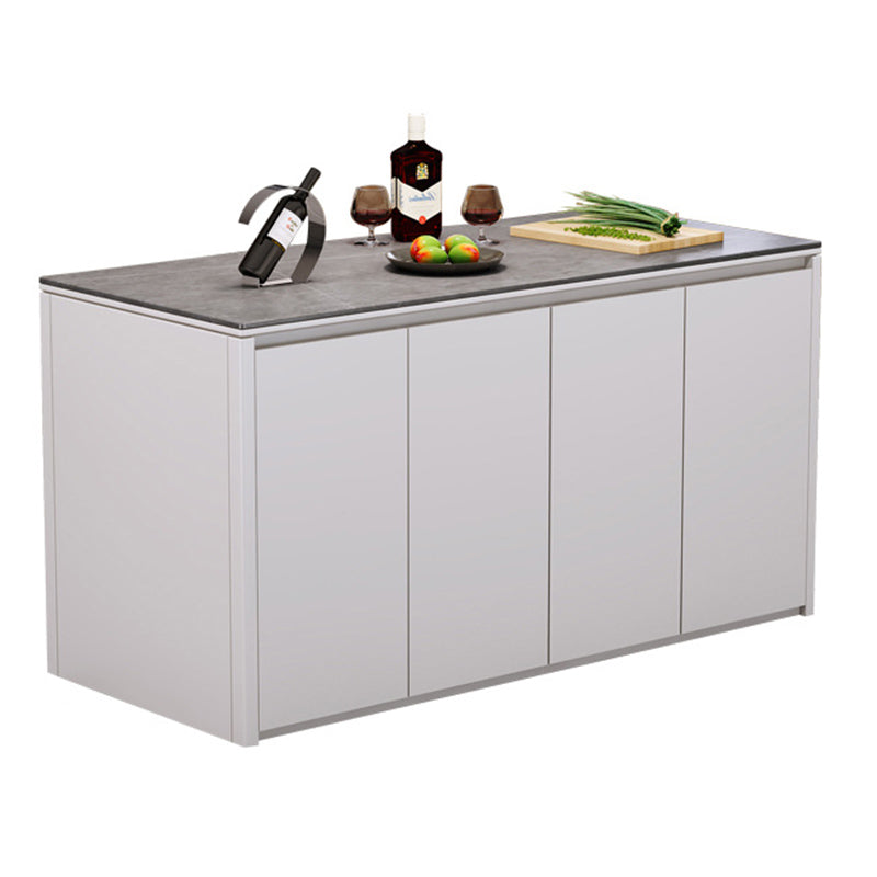 Home Dining Kitchen Island Table Modern Rectangular Kitchen Island