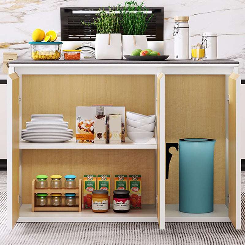 Home Dining Kitchen Island Table Modern Rectangular Kitchen Island