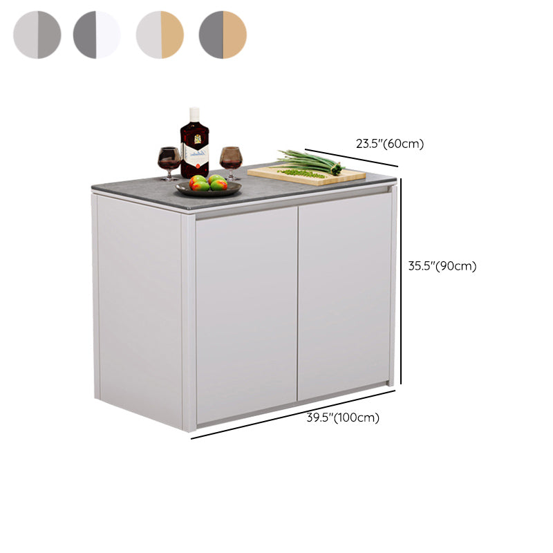 Home Dining Kitchen Island Table Modern Rectangular Kitchen Island
