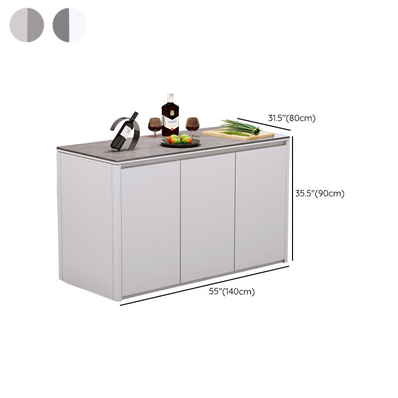Home Dining Kitchen Island Table Modern Rectangular Kitchen Island