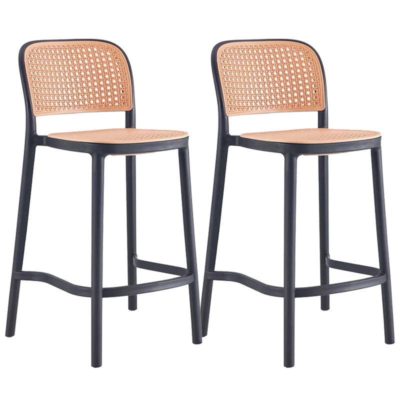 Plastic Bar Stool Industrial Backrest Stackable Counter Stool for Bristol