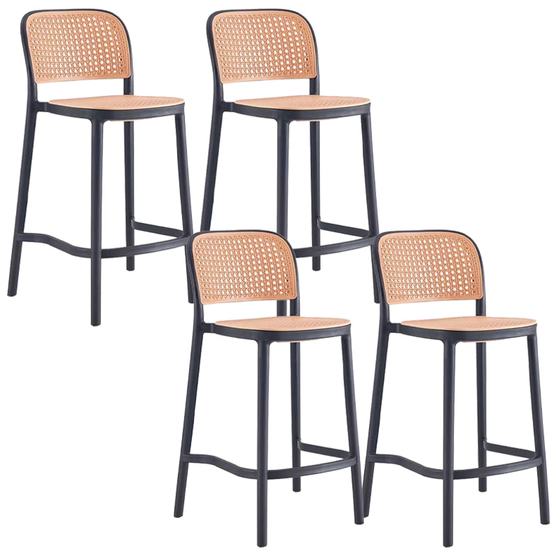 Plastic Bar Stool Industrial Backrest Stackable Counter Stool for Bristol
