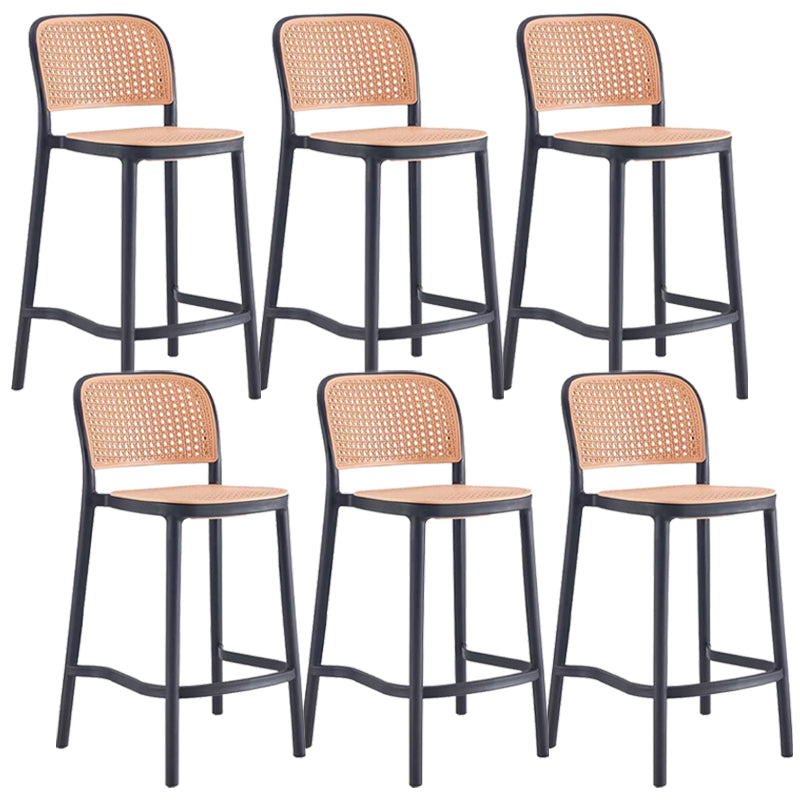 Plastic Bar Stool Industrial Backrest Stackable Counter Stool for Bristol