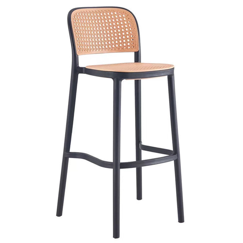 Plastic Bar Stool Industrial Backrest Stackable Counter Stool for Bristol
