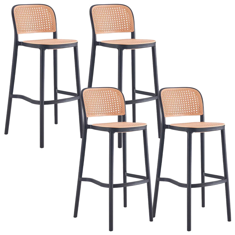 Plastic Bar Stool Industrial Backrest Stackable Counter Stool for Bristol