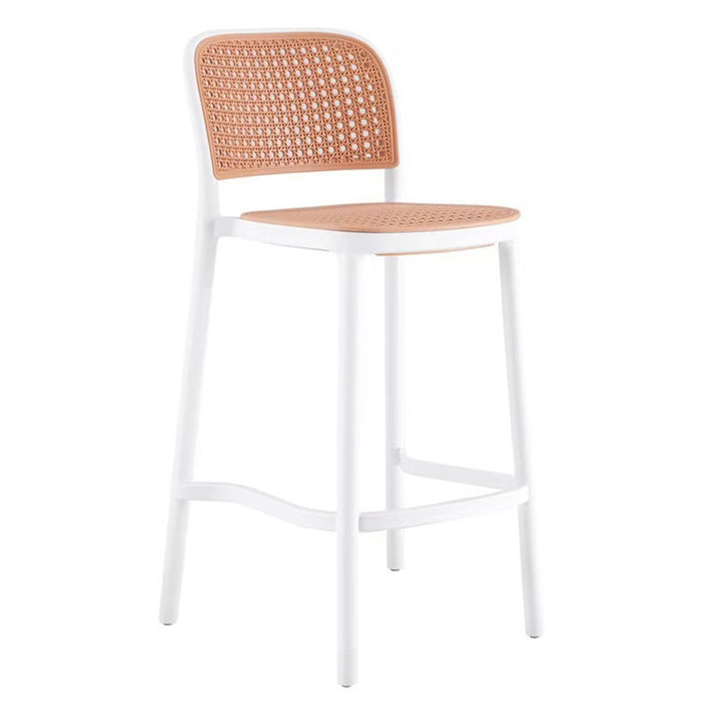 Plastic Bar Stool Industrial Backrest Stackable Counter Stool for Bristol