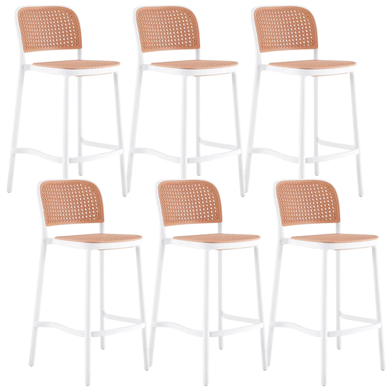 Plastic Bar Stool Industrial Backrest Stackable Counter Stool for Bristol