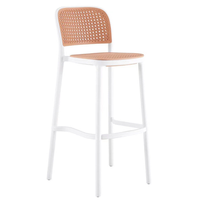 Plastic Bar Stool Industrial Backrest Stackable Counter Stool for Bristol