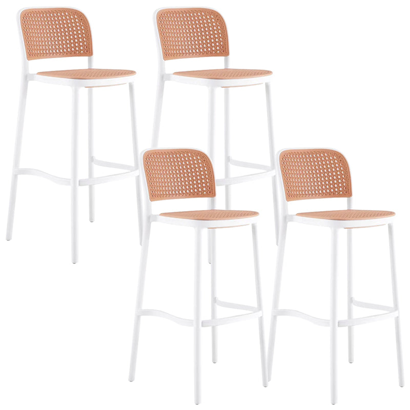 Plastic Bar Stool Industrial Backrest Stackable Counter Stool for Bristol