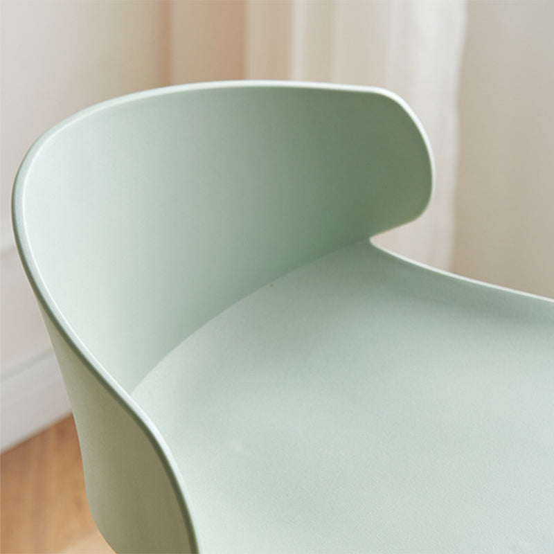 Modern Plastic Bar Stool Backrest Counter Stool for Living Room