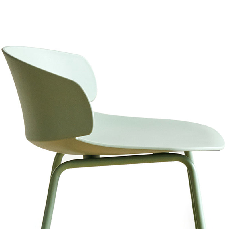 Modern Plastic Bar Stool Backrest Counter Stool for Living Room