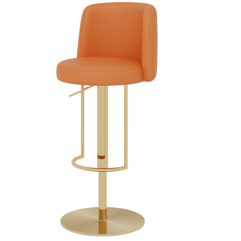 Adjustable Height Bar Stool Leather Backrest Counter Stool for Bristol