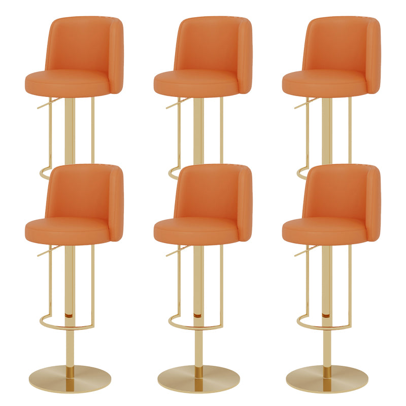 Adjustable Height Bar Stool Leather Backrest Counter Stool for Bristol