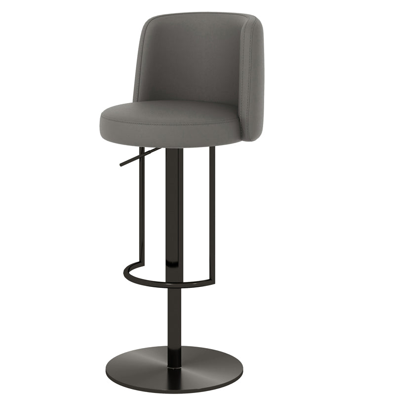 Adjustable Height Bar Stool Leather Backrest Counter Stool for Bristol