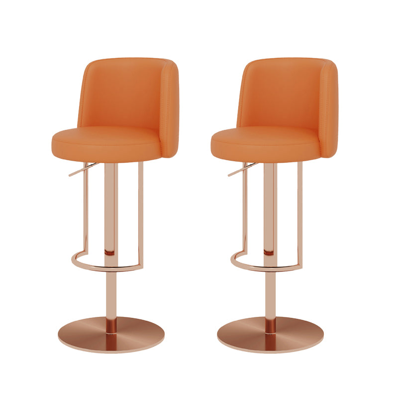 Adjustable Height Bar Stool Leather Backrest Counter Stool for Bristol