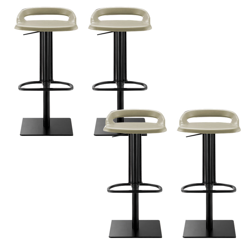Industrial Leather Bar Stool Backrest Adjustable Counter Stool for Bristol