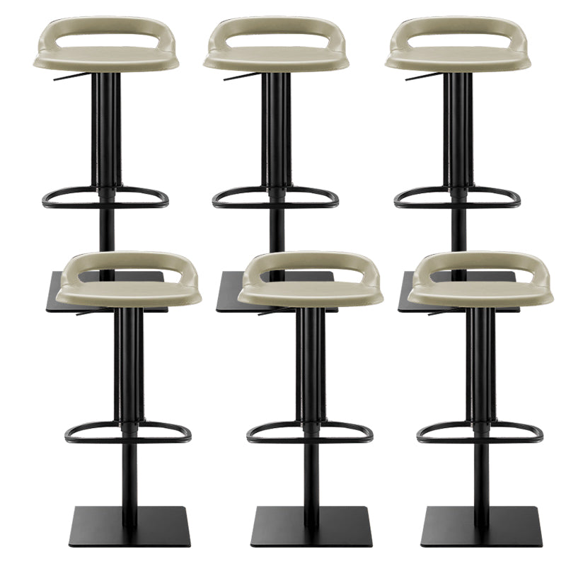 Industrial Leather Bar Stool Backrest Adjustable Counter Stool for Bristol