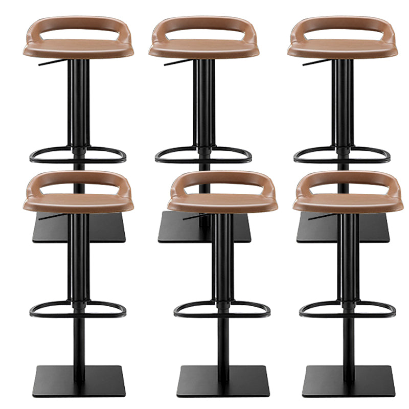 Industrial Leather Bar Stool Backrest Adjustable Counter Stool for Bristol