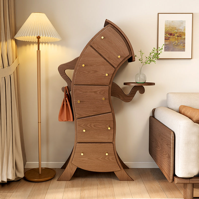 13.65-inch Width Storage Chest Contemporary Dresser with 5 Drawers