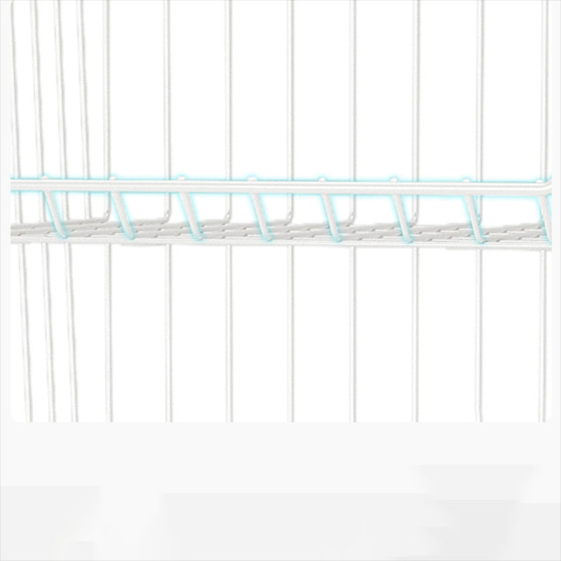 Floating Industrial Bookshelf Metal Frame Bookcase with Shelves