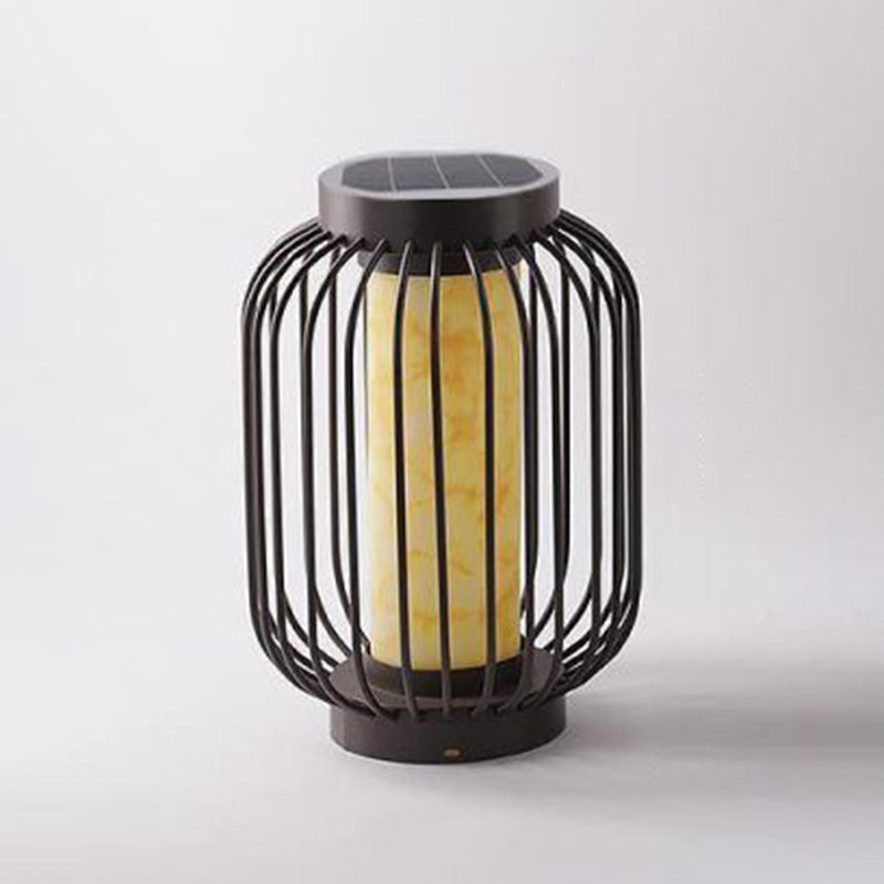Modern LED Pillar Lighting Fixture Simplicity Solar Light for Garden