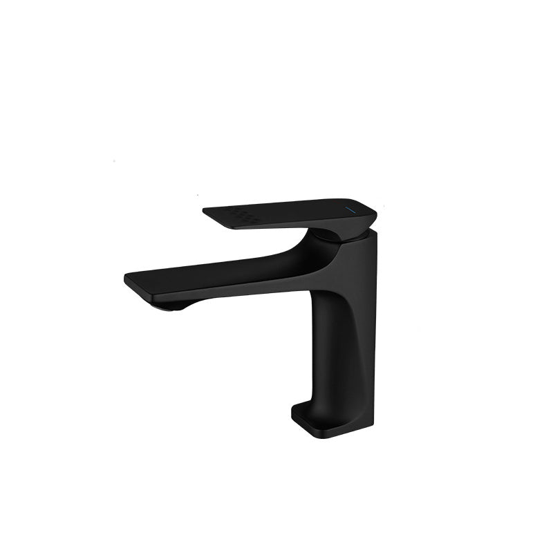 Modern Vessel Sink Faucet Copper Lever Handle Low Arc Vessel Faucet for Bathroom