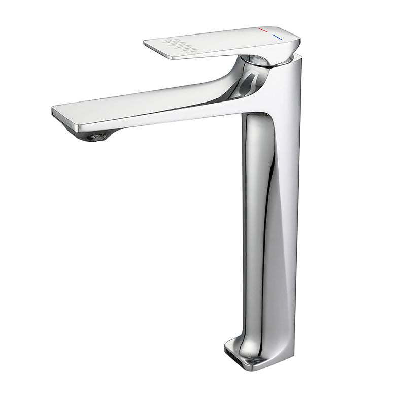 Modern Vessel Sink Faucet Copper Lever Handle Low Arc Vessel Faucet for Bathroom