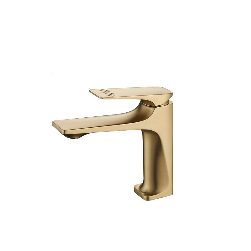Modern Vessel Sink Faucet Copper Lever Handle Low Arc Vessel Faucet for Bathroom