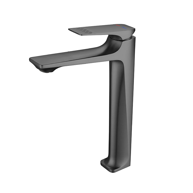 Modern Vessel Sink Faucet Copper Lever Handle Low Arc Vessel Faucet for Bathroom