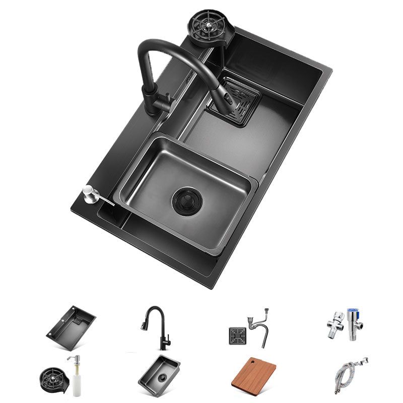 Modern Kitchen Sink Dirt Resistant Stainless Steel Drop-In Kitchen Sink