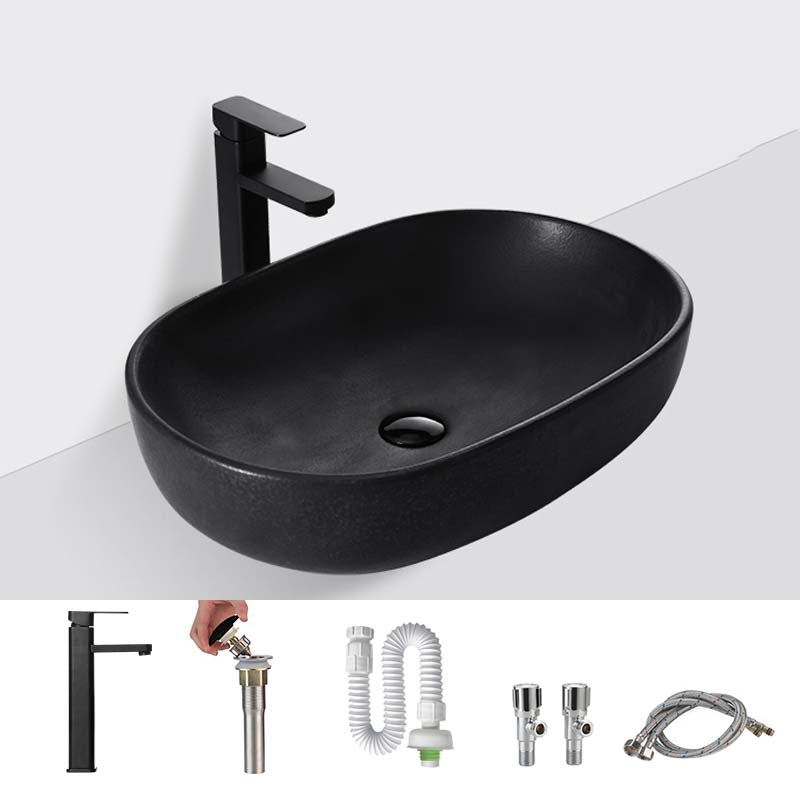 Black Trough Bathroom Sink Round Porcelain Trough Bathroom Sink