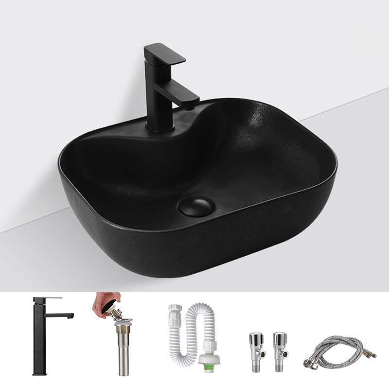 Black Trough Bathroom Sink Round Porcelain Trough Bathroom Sink