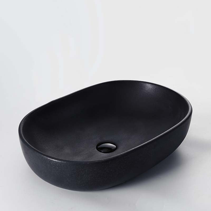 Black Trough Bathroom Sink Round Porcelain Trough Bathroom Sink