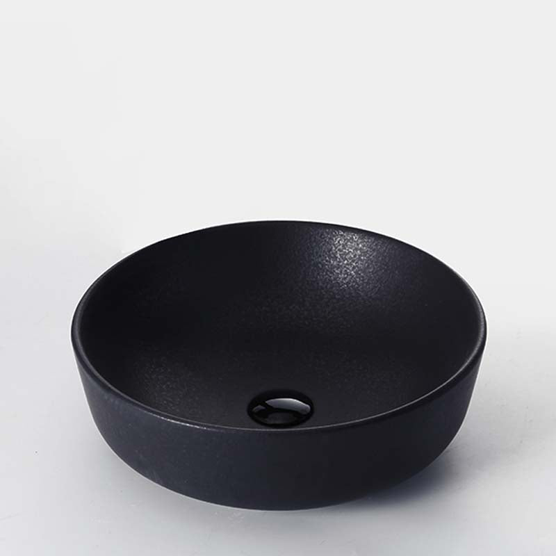 Black Trough Bathroom Sink Round Porcelain Trough Bathroom Sink
