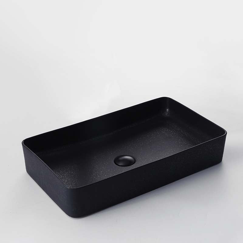 Black Trough Bathroom Sink Round Porcelain Trough Bathroom Sink