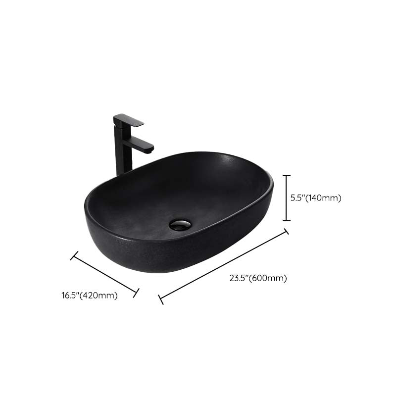 Black Trough Bathroom Sink Round Porcelain Trough Bathroom Sink