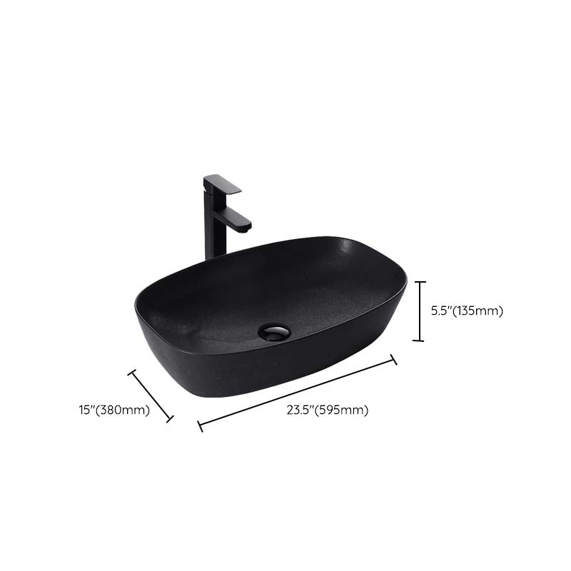 Black Trough Bathroom Sink Round Porcelain Trough Bathroom Sink
