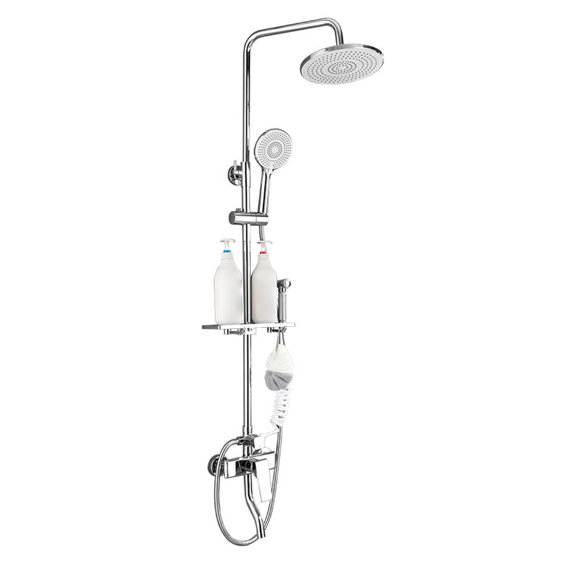 Shower Trim Round Rain Massage Jet Handheld Shower Head System