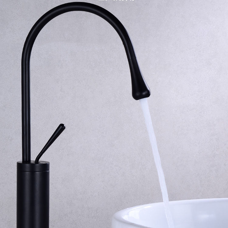 Modern Floor Mounted Single Handle Freestanding Tub Filler Metal Freestanding Faucet