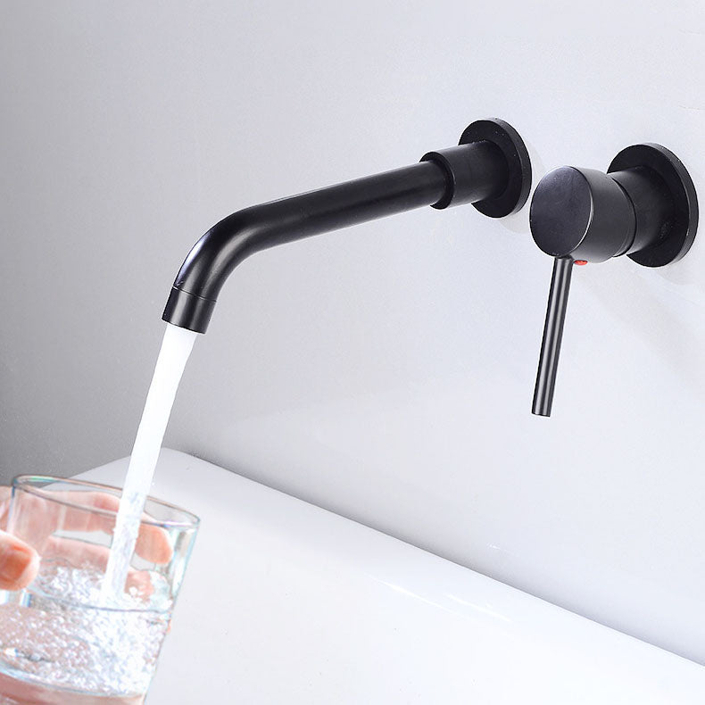 Wall Mounted Metal Tub Filler One Handle Rotatable Tub Faucet Trim