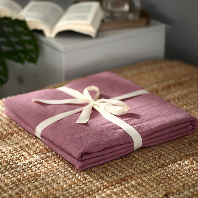 Single Piece Sheet Fade Resistant Queen Breathable Cotton Bed Sheet