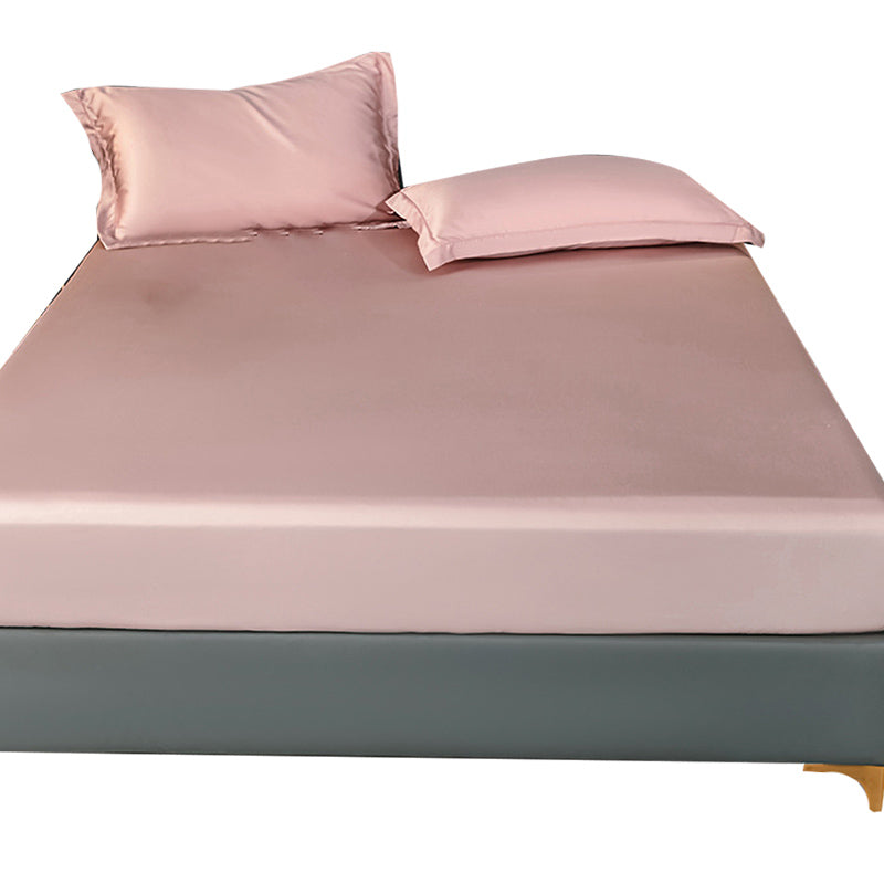 1-Piece Solid Color Sheet Set Full Tencel Standard Deep Pocket Bed Sheet