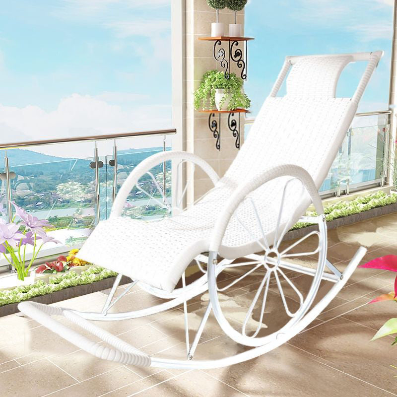 Natural Real Rattan Rocking Chair Lazy Indoor Rocking Chair for Living Room and Bedroom